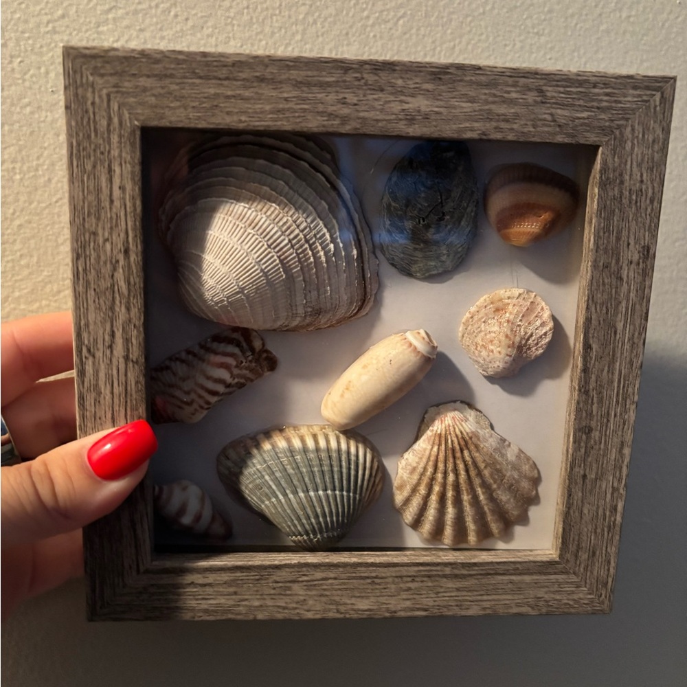 Seashell Studio Decor Rustic Brown Frame - Picture 2 of 3